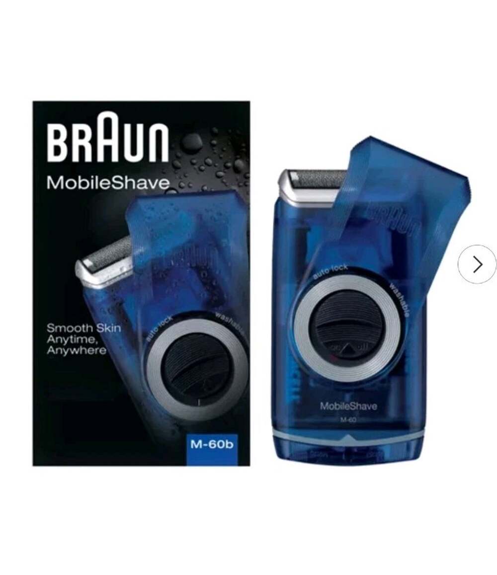 Braun M-60b Mobile Shave Electric Razor for Men Mobile Electric Foil Shaver NEW